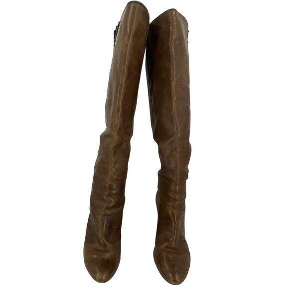 Frye Leather Dannika Piping Zip Tall Riding Boots Size 8.5 - Picture 3 of 6